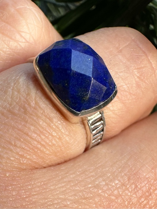 Jewelry - 925 Faceted Lapis-Ring - Sterling